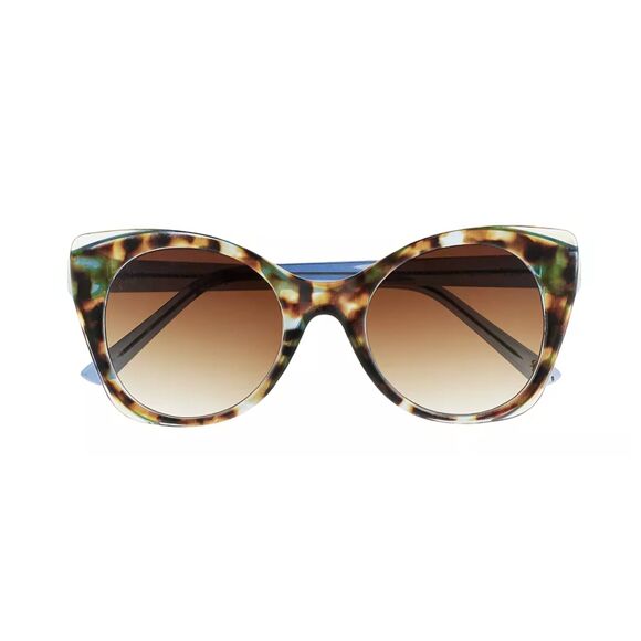 Nine West Two Tone 49mm Tortoise Cat Eye Gradient Sunglasses New - Picture 1 of 11